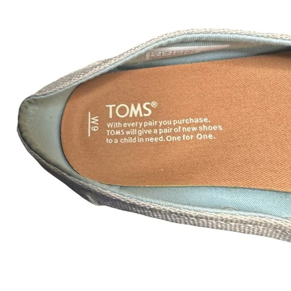 TOMS Beige Avalon Slip On Shoes Women Size 9 - Picture 5 of 10